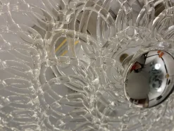 Transparente Filigrane Einbauleuchte aus Muranoglas von Simoeng