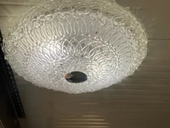 Transparente Filigrane Einbauleuchte aus Muranoglas von Simoeng
