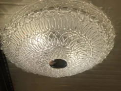 Transparente Filigrane Einbauleuchte aus Muranoglas von Simoeng