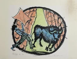 Trond Fladseth, Figurative Composition, 1977, Lithographie
