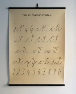Tschechisches Vintage Schulposter, 1990