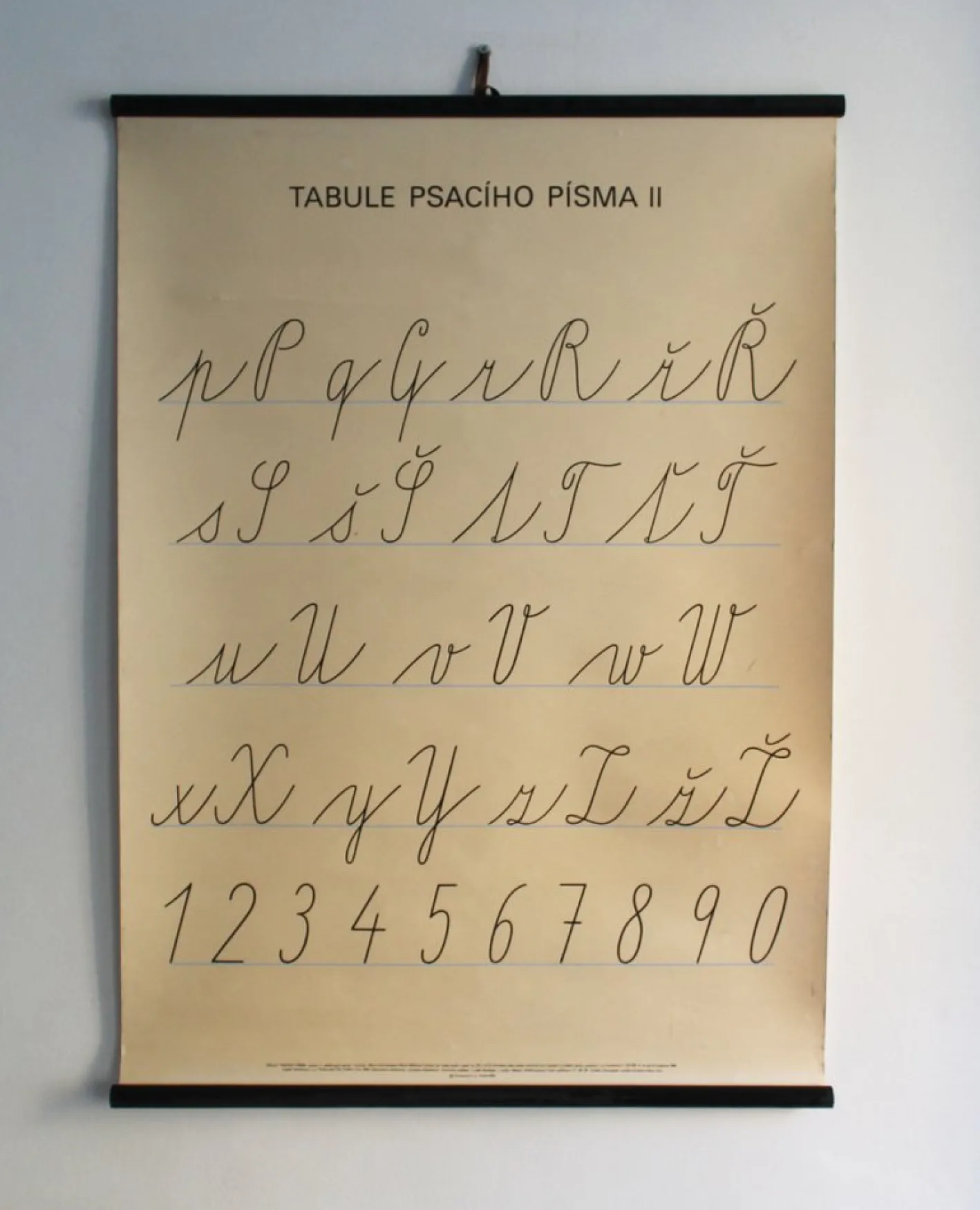 Tschechisches Vintage Schulposter, 1990
