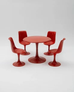 Tulip Esszimmer Set, 1960er, 5er Set