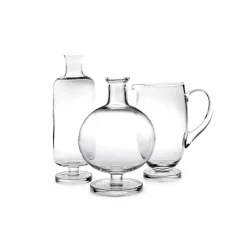 Tulip Karaffe aus transparentem mundgeblasenem Glas von Aldo Cibic für Paola C., 2018