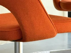 72 U Konferenz- oder Beistellstühle aus Kvadrat Stoff von Eero Saarinen für Knoll Inc. / Knoll International, 1960er, 6er Set