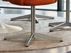 72 U Konferenz- oder Beistellstühle aus Kvadrat Stoff von Eero Saarinen für Knoll Inc. / Knoll International, 1960er, 6er Set