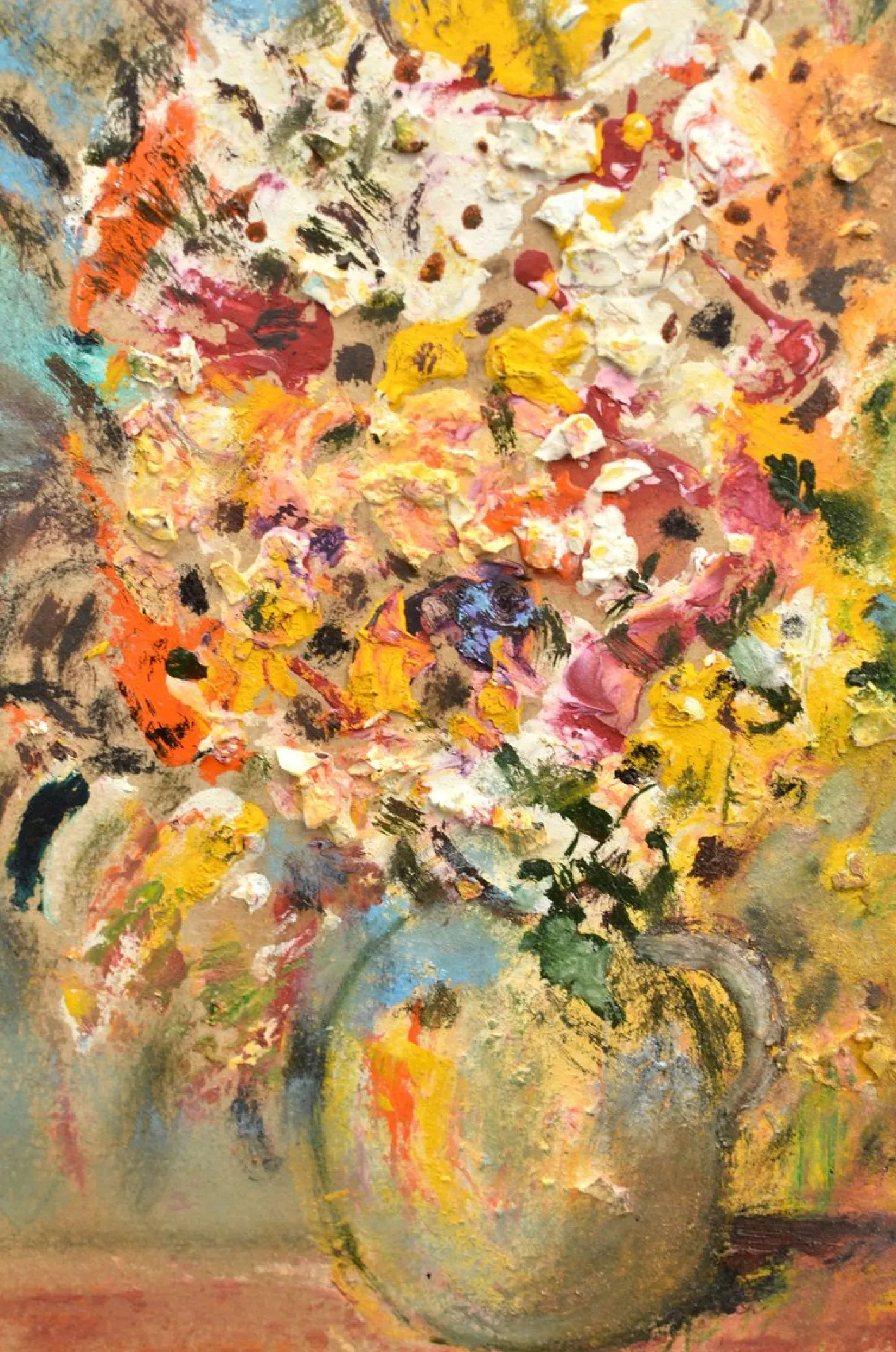 Uldis Krauze, Evening Glow, 2020, Ölgemälde auf Karton