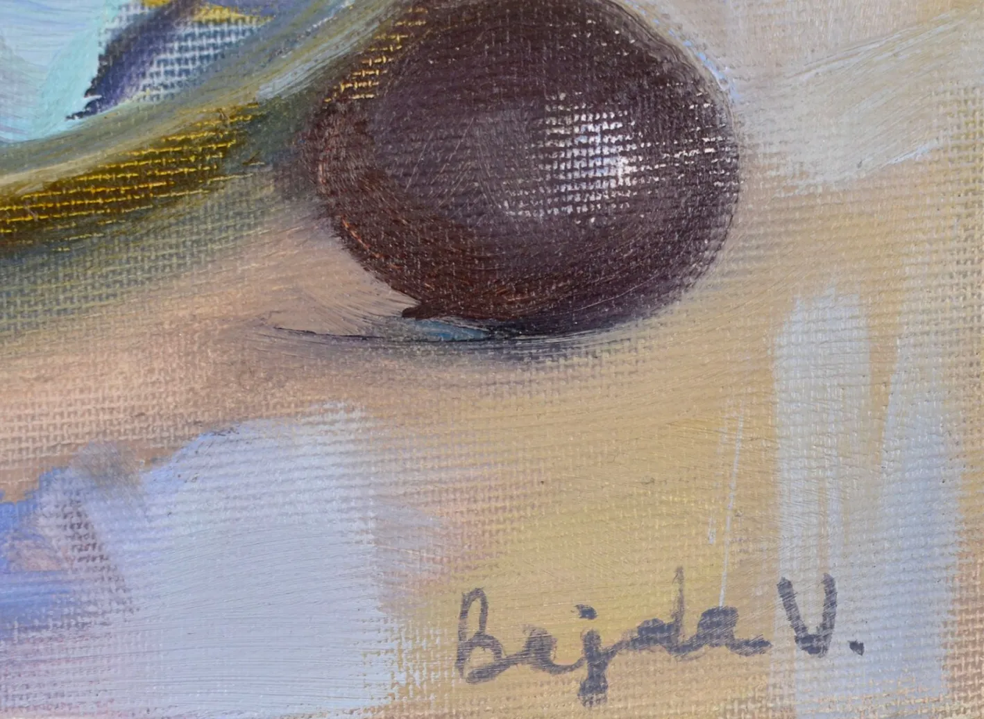 Valery Bayda, Abendstilleben, 2024, Öl auf Leinwand