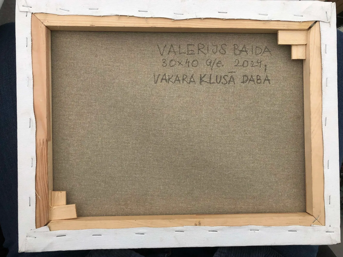 Valery Bayda, Abendstilleben, 2024, Öl auf Leinwand