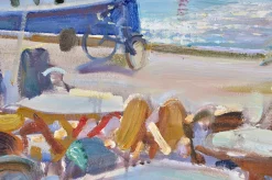 Valery Bayda, Cafe, Nida, 2013, Ölgemälde auf Leinwand