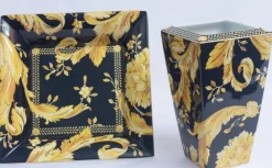 Vanity Modell Tablett & Vase von Versace Home Collection, 2er Set