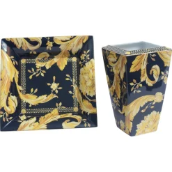 Vanity Modell Tablett & Vase von Versace Home Collection, 2er Set