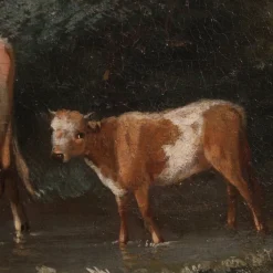 Venezianischer Schulkünstler, Bukolische Landschaft, 1770, Öl auf Leinwand