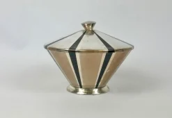 Versilberte Art Deco Ikora Bonbonniere von WMF, 1950er