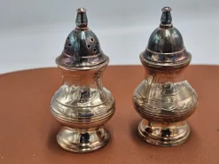 Versilberte Pfeffer- und Salzbehälter, 1890er, 2er Set