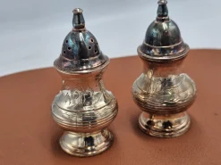 Versilberte Pfeffer- und Salzbehälter, 1890er, 2er Set
