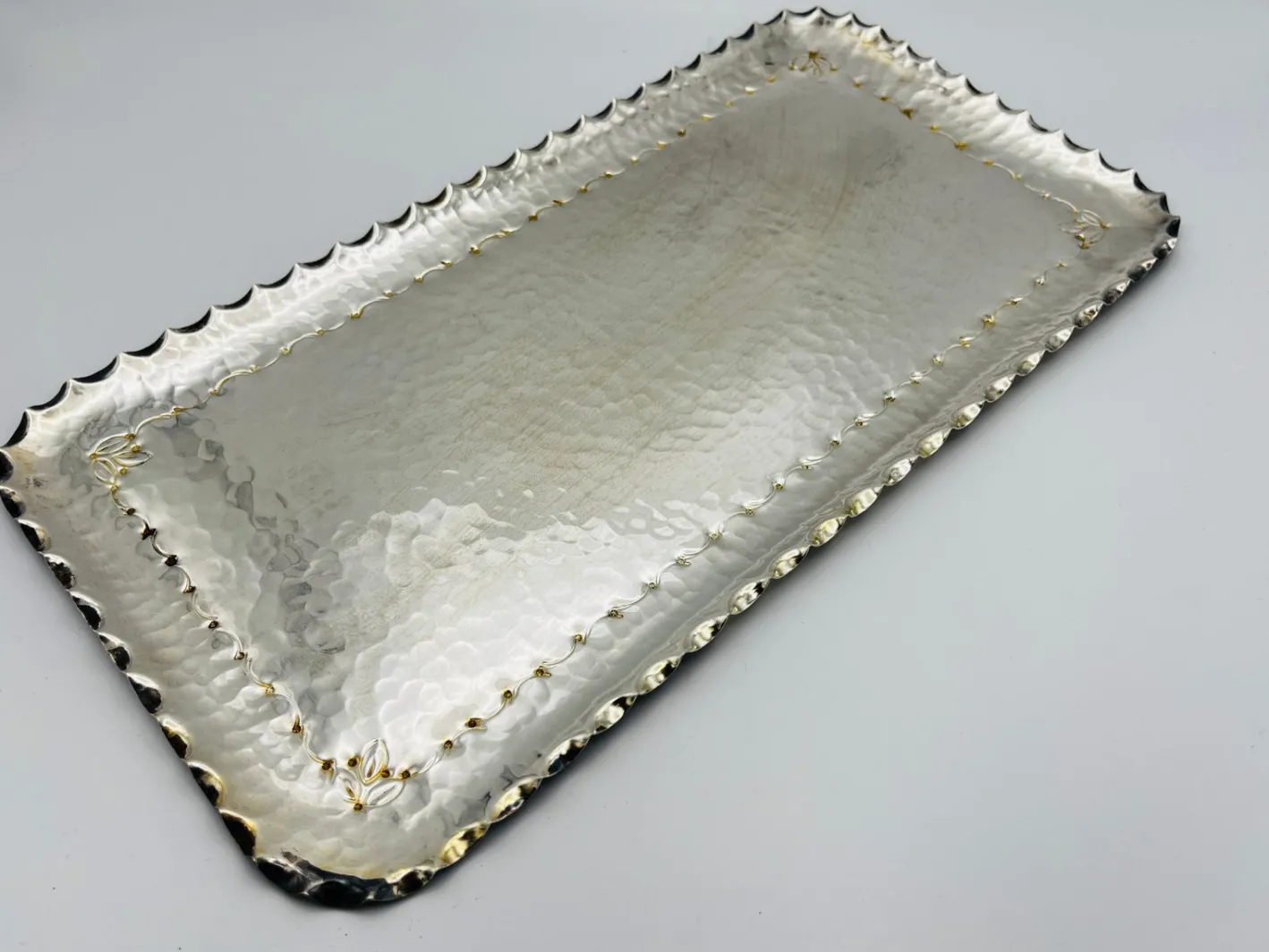 Versilbertes Art Deco Tablett von WMF