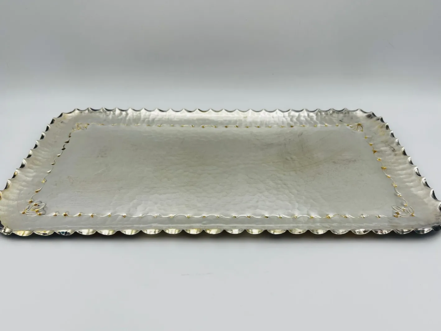 Versilbertes Art Deco Tablett von WMF