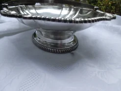 Versilberte Schale mit Henkel von WMF, 1930er