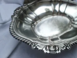 Versilberte Schale mit Henkel von WMF, 1930er