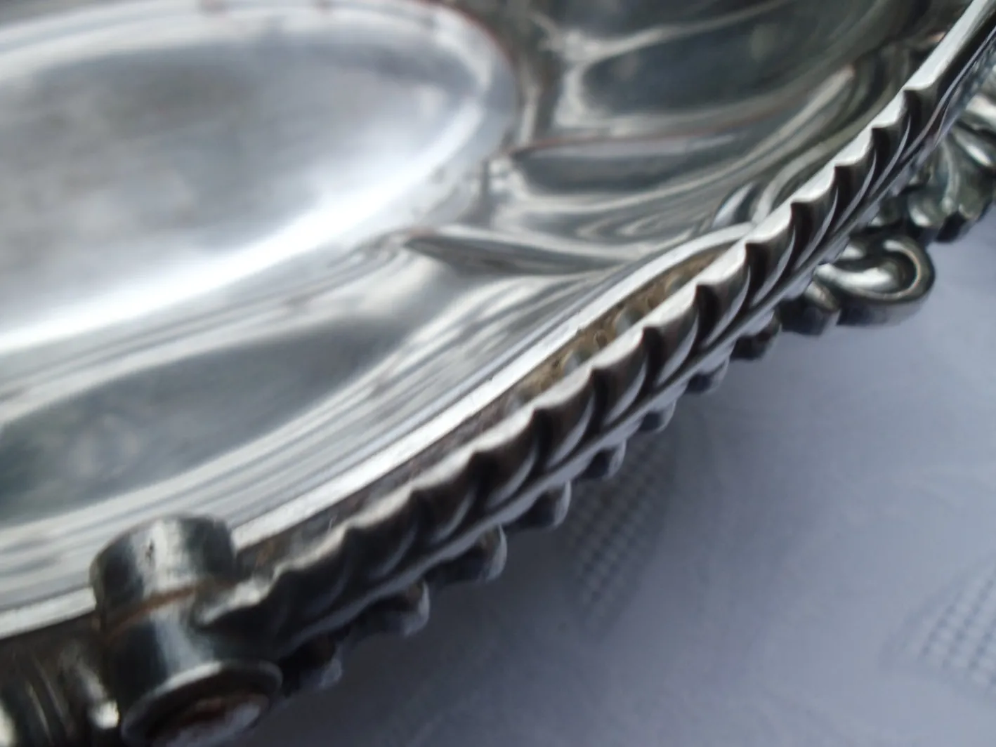 Versilberte Schale mit Henkel von WMF, 1930er