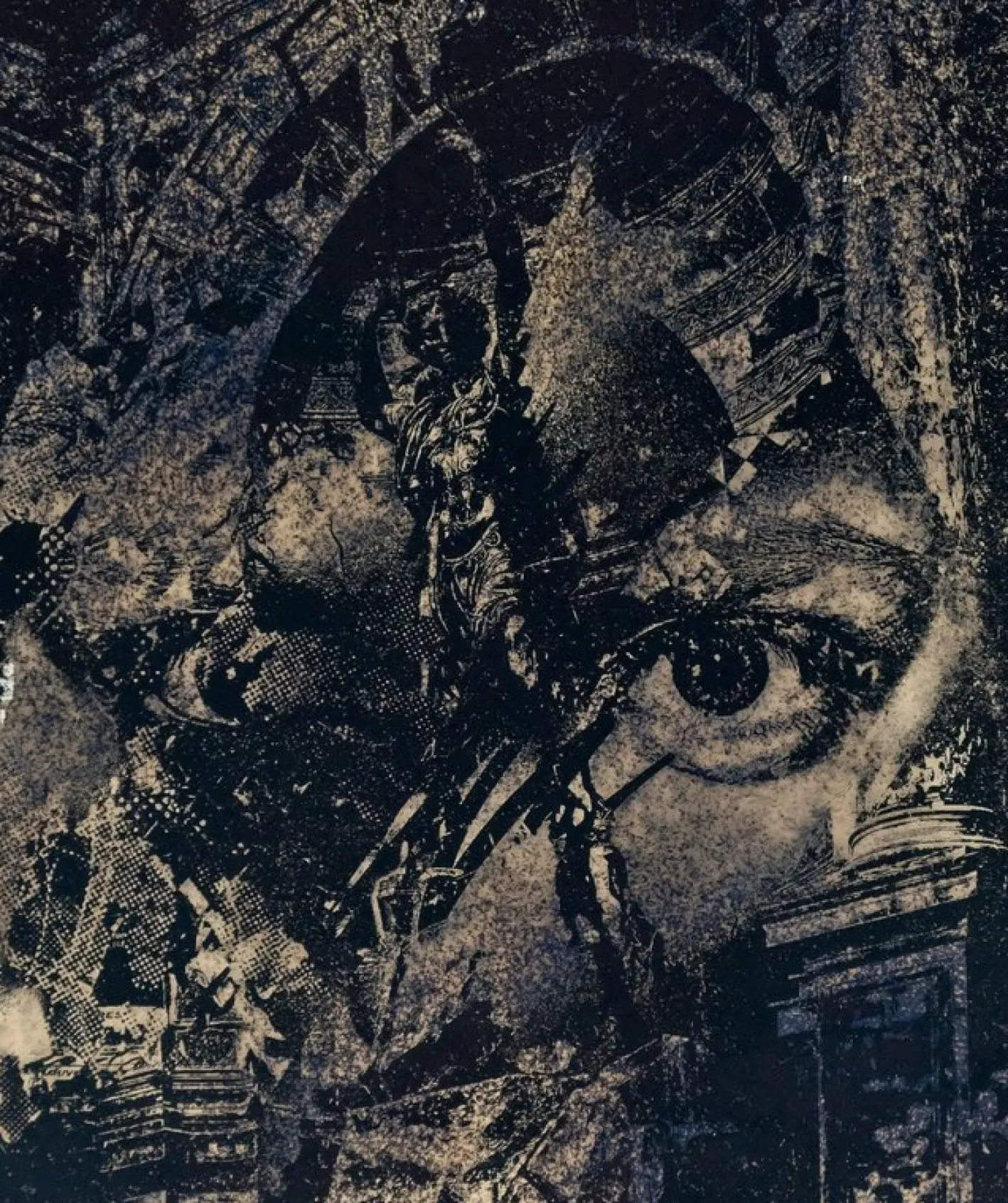 Vhils, Relic, Siebdruck