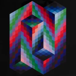 Victor Vasarely, FAther, Heliogravüre
