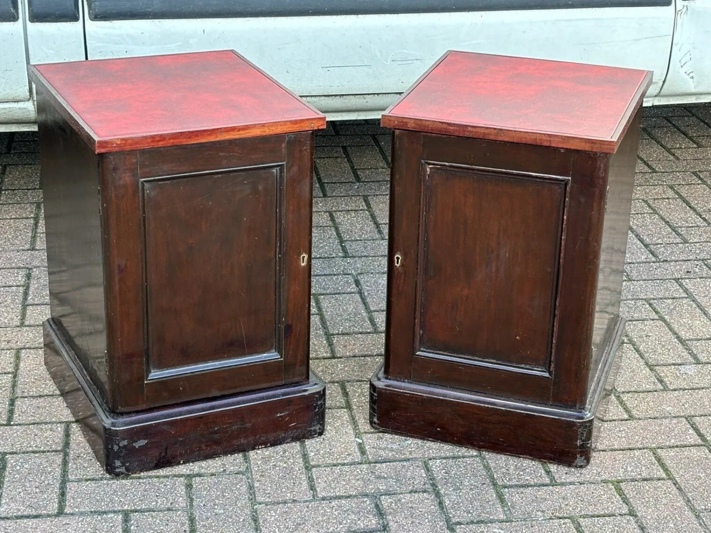 Viktorianische Nachtschränke, 2er Set