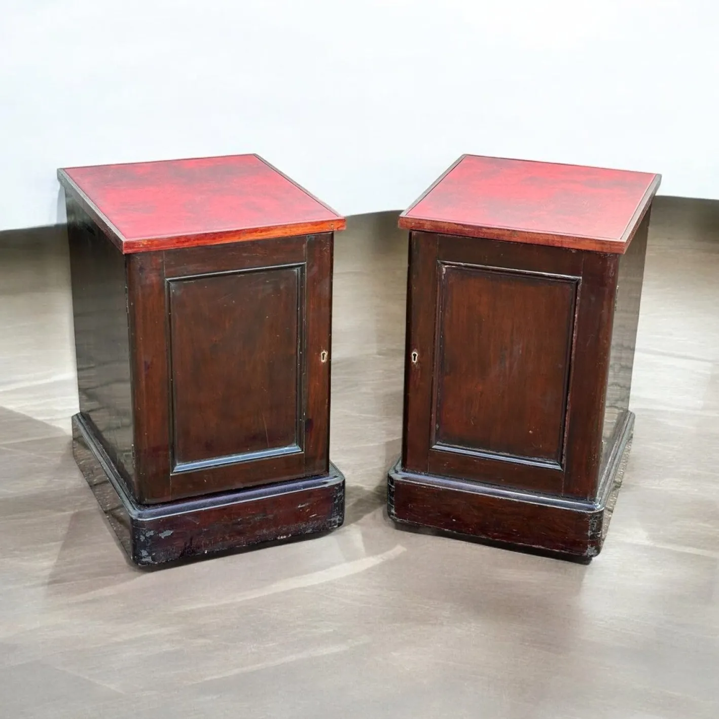 Viktorianische Nachtschränke, 2er Set