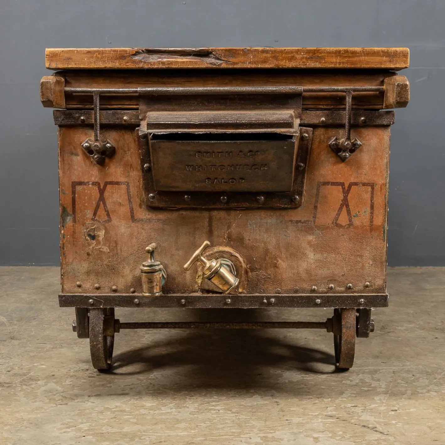 Viktorianischer Güterwagen mit Eichenholzplatte, 19. Jh., 1880er