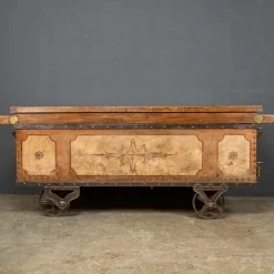 Viktorianischer Güterwagen mit Eichenholzplatte, 19. Jh., 1880er