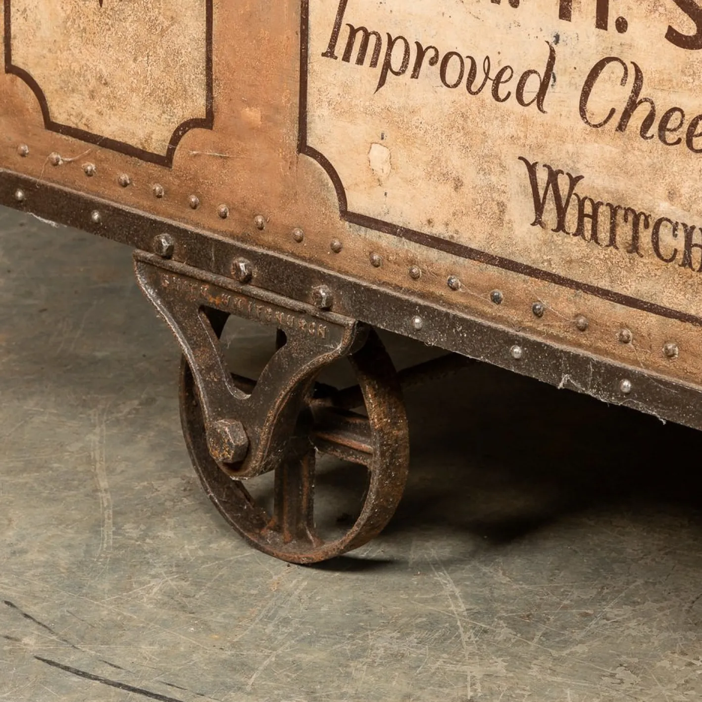 Viktorianischer Güterwagen mit Eichenholzplatte, 19. Jh., 1880er