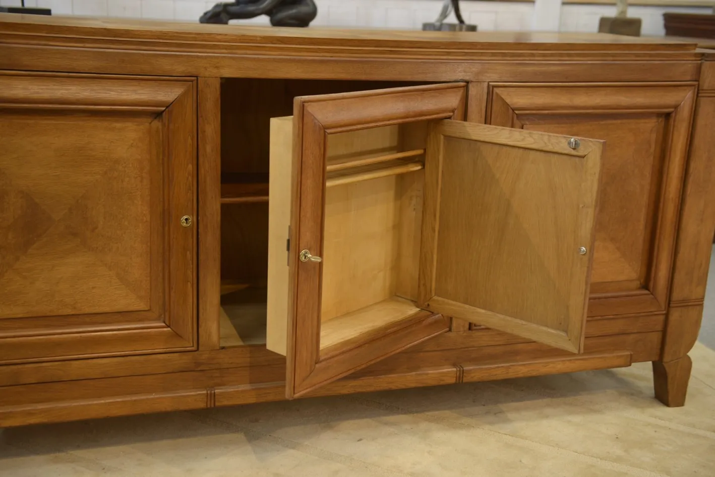 Vintage Art Deco Sideboard aus Eiche, 1940er