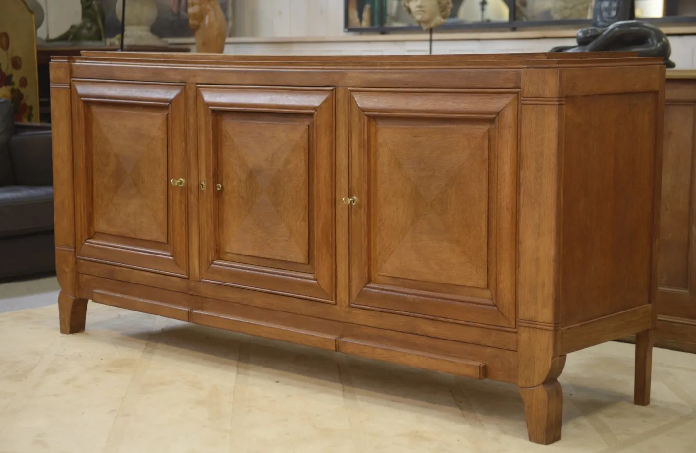 Vintage Art Deco Sideboard aus Eiche, 1940er