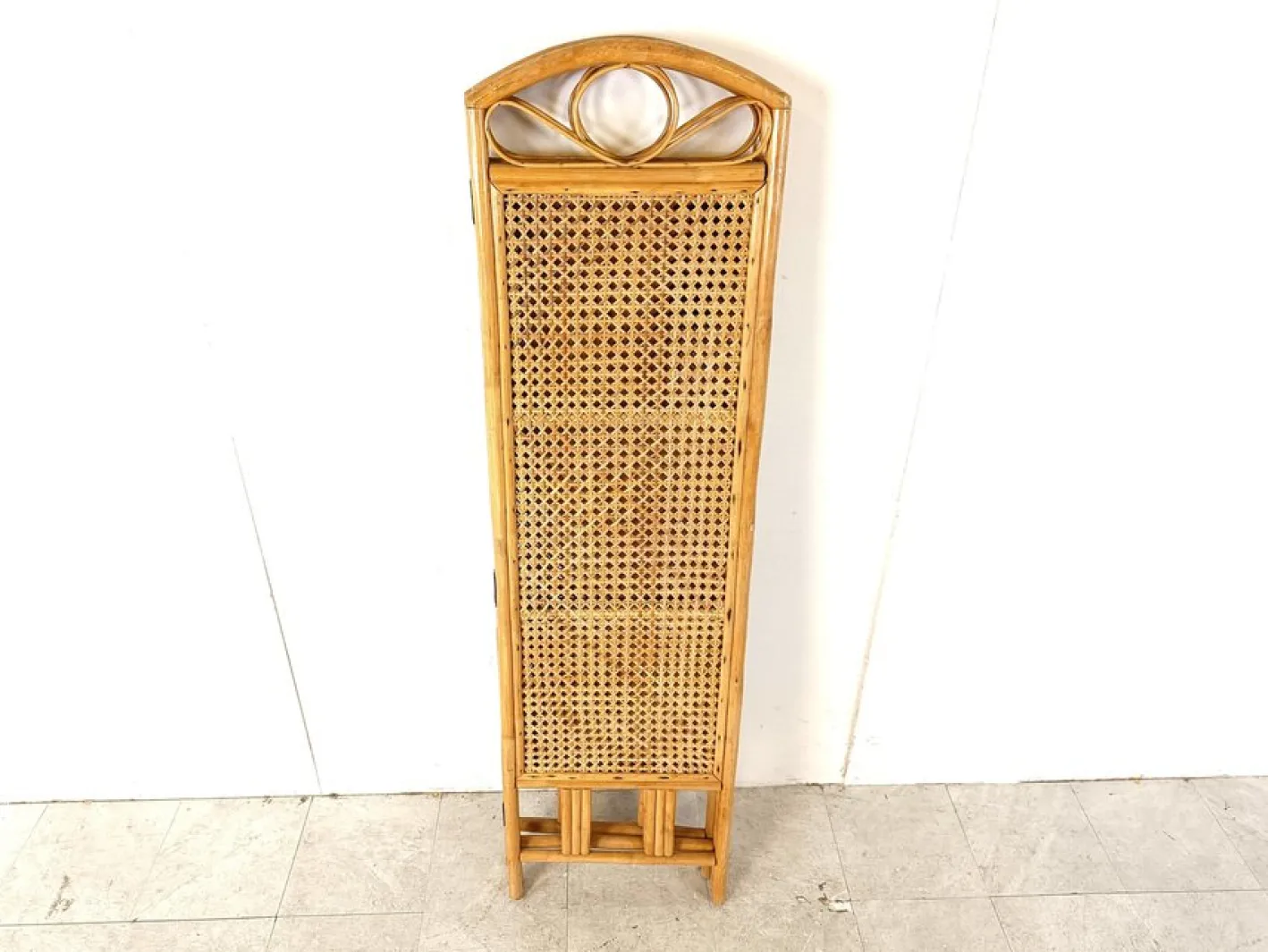 Vintage Bambus Wandschirm, 1970er