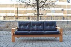 Vintage Bonanza Ledersofa von Esko Pajamies für Asko
