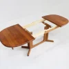 Vintage Danish Oval Extendable Dining Table in Teak, 1960s