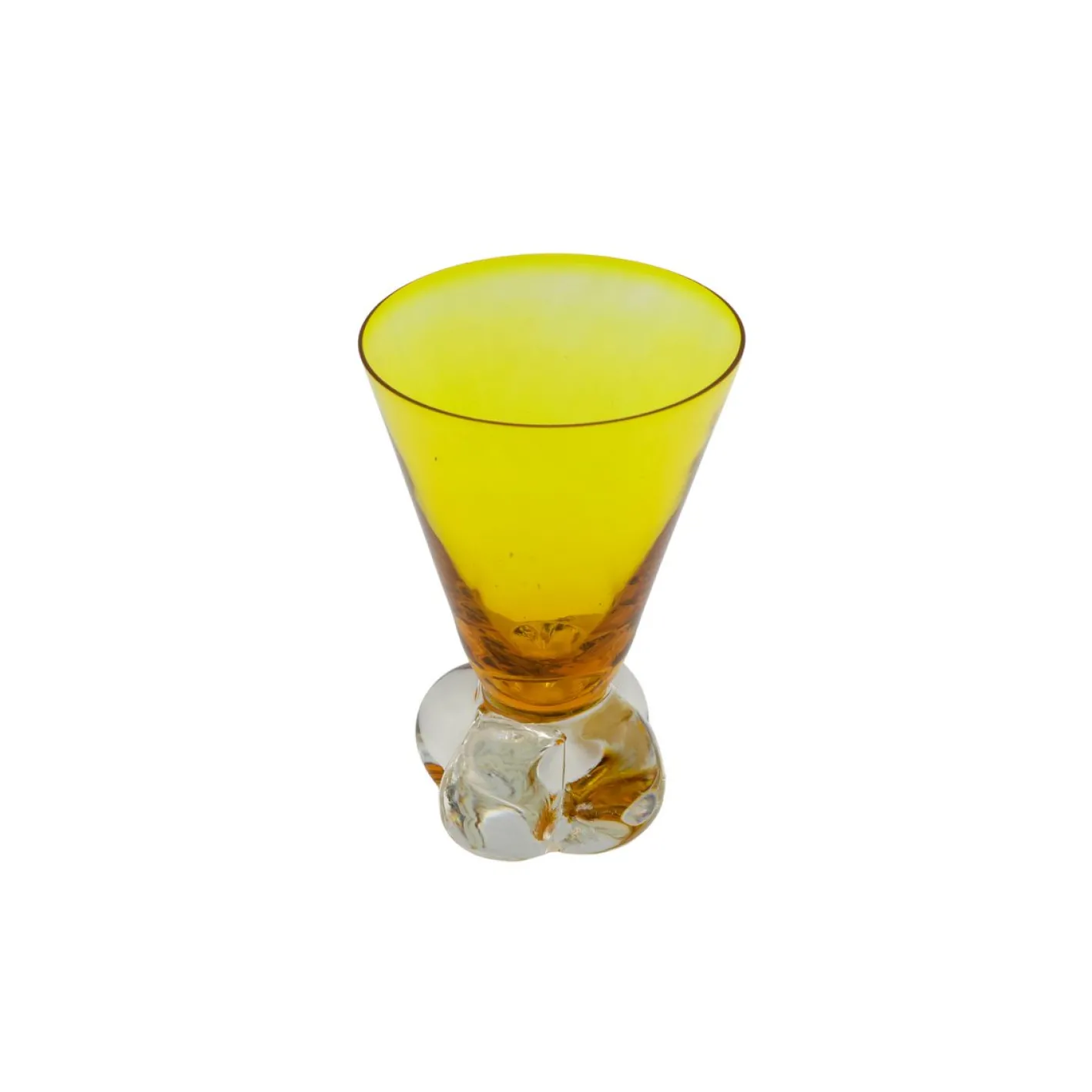 Vintage Farbiges Glas Set, 4 . Set