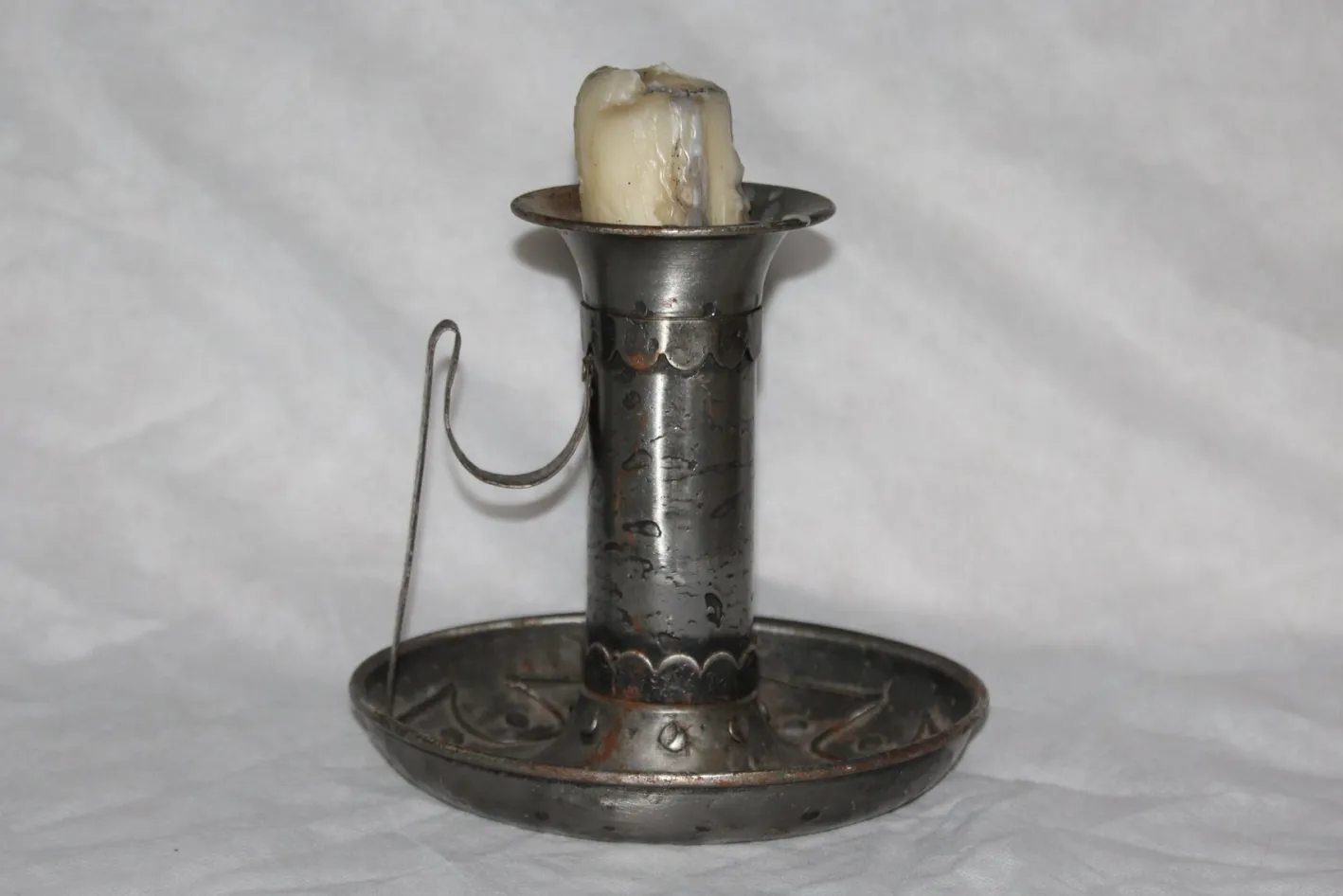 Vintage Kerzenhalter aus Schmiedeeisen