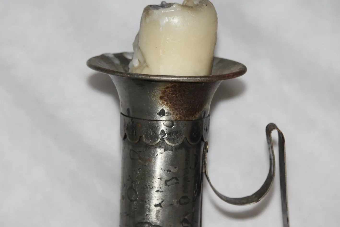 Vintage Kerzenhalter aus Schmiedeeisen