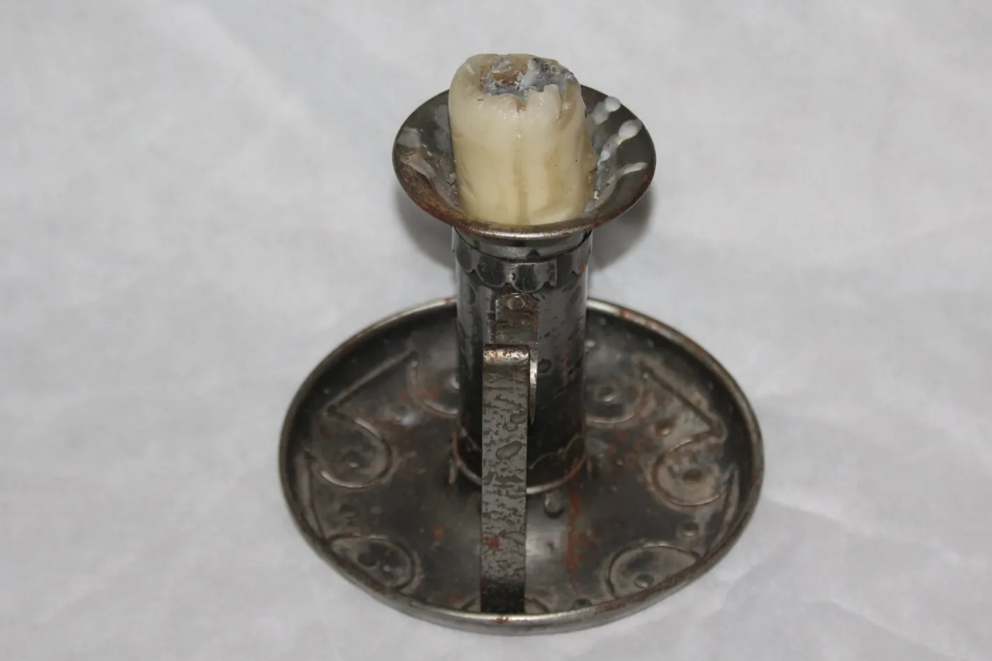 Vintage Kerzenhalter aus Schmiedeeisen