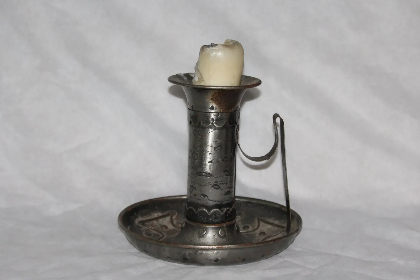 Vintage Kerzenhalter aus Schmiedeeisen