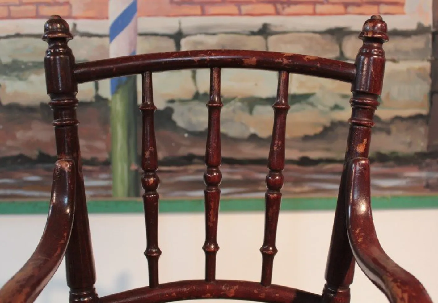 Vintage Kinderstuhl aus Buche & Rohrgeflecht