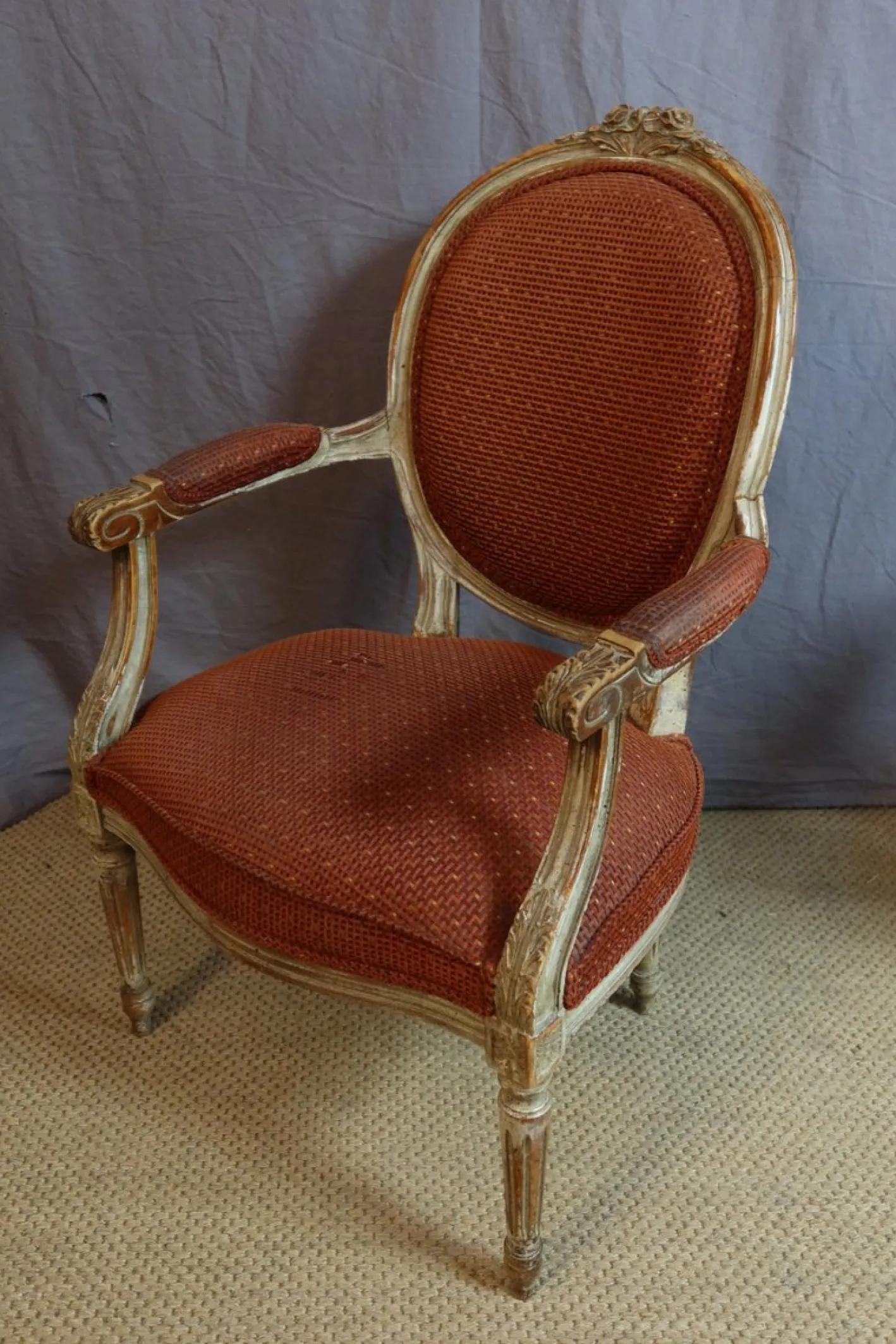 Vintage Louis XVI Sessel, 1950er, 2er Set