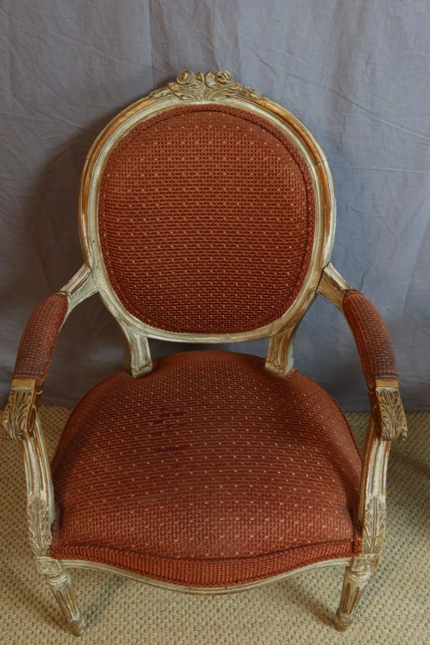 Vintage Louis XVI Sessel, 1950er, 2er Set