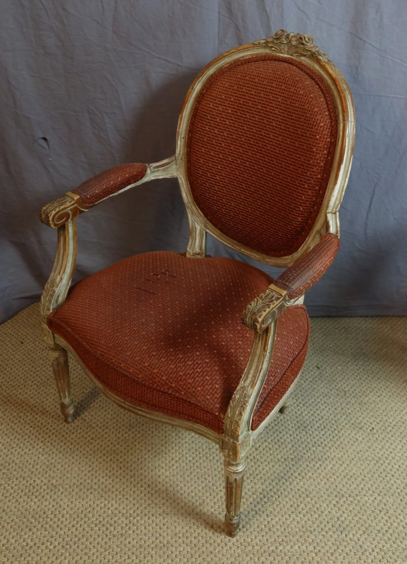 Vintage Louis XVI Sessel, 1950er, 2er Set
