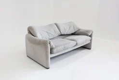 Vintage Maralunga 2-Sitzer Sofa von Vico Magistretti für Cassina, 1970er