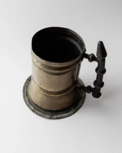 Vintage Messing Bierkrug, 1940er