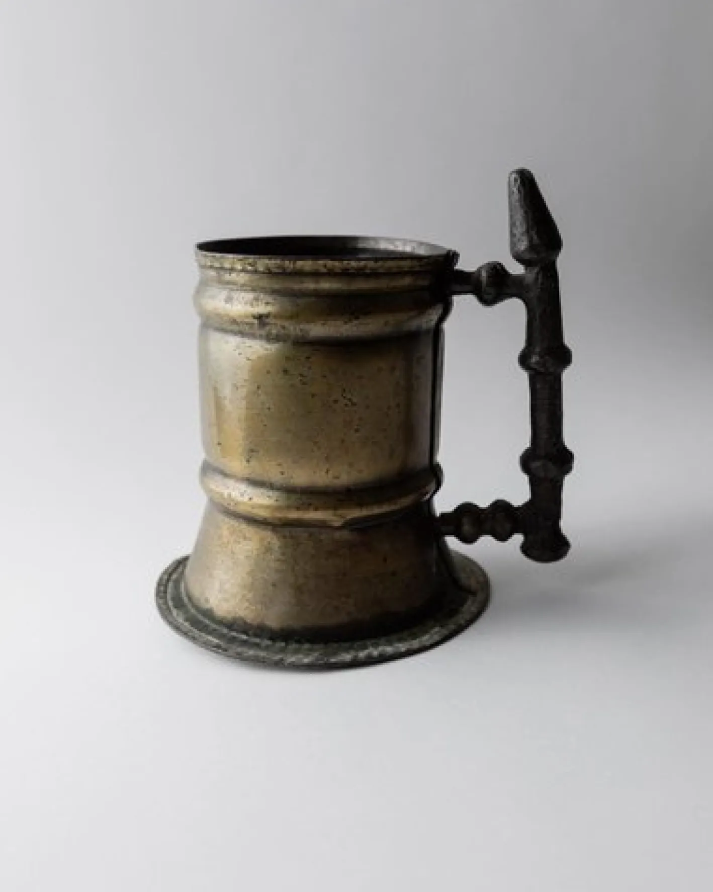 Vintage Messing Bierkrug, 1940er