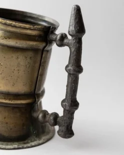 Vintage Messing Bierkrug, 1940er
